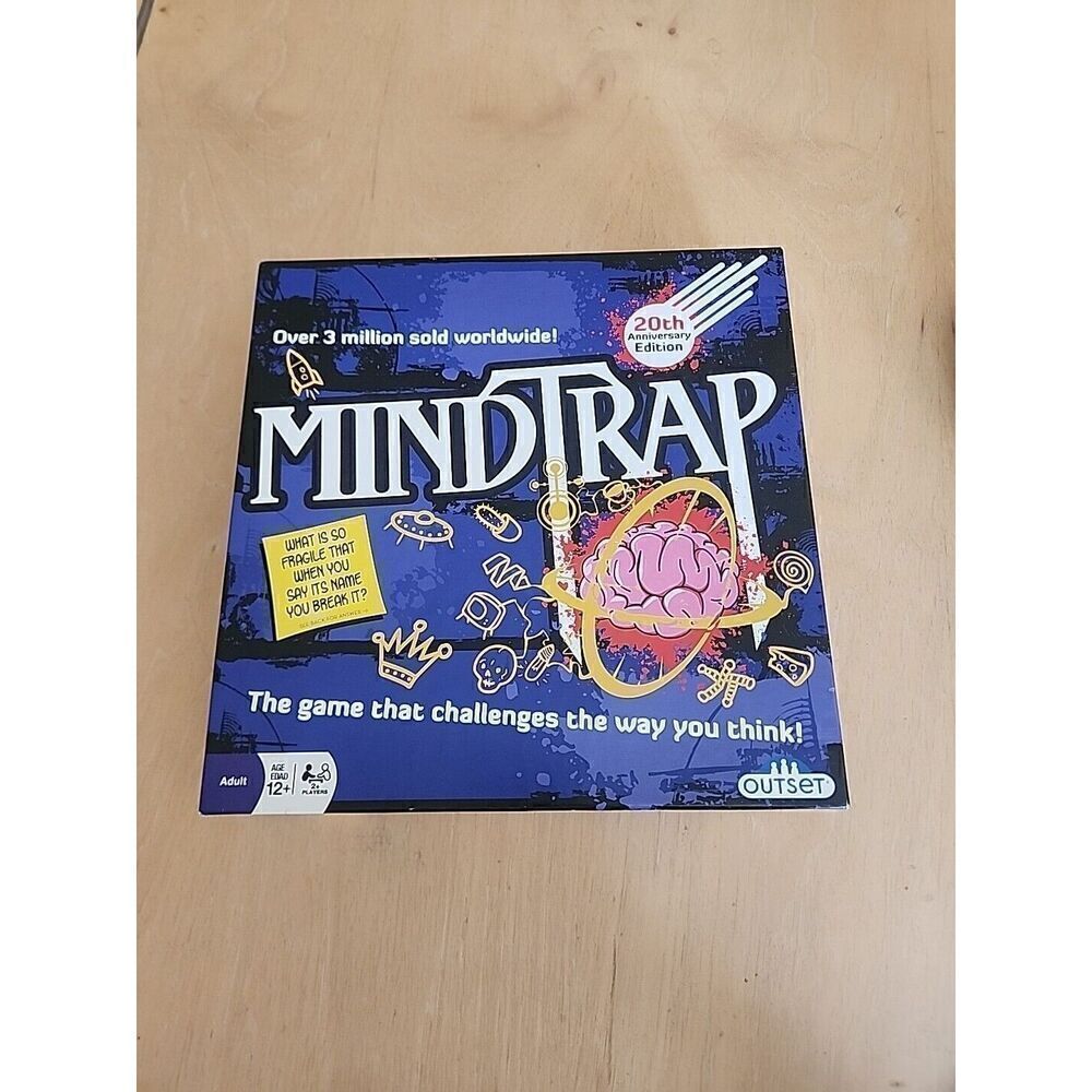 Mindtrap 20th Anniversary Edition Party Trivia Puzzle Brainteaser Game